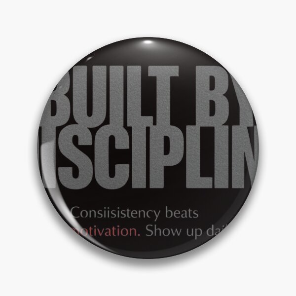 Item preview, Built by Discipline — Fitness Motivation Quote designed and sold by guchieworldcollection.