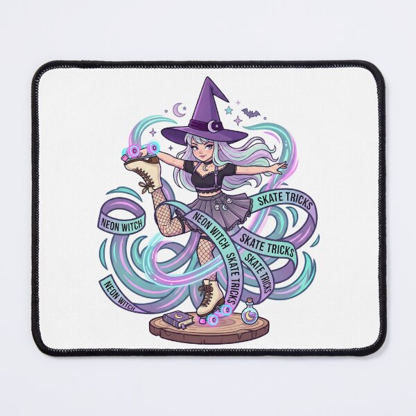 Item preview, Pastel Goth Witch on Neon Roller Skates designed and sold by Kvarny.