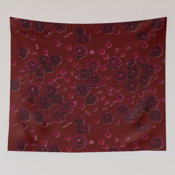 Item preview, Deep Burgundy Roses - Scattered Floral Elegance designed and sold by PawsyVibe.