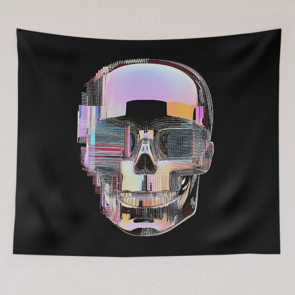 Item preview, skulll withh data glitchess designed and sold by XdbXXdbX.