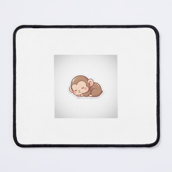 Item preview, Kawaii Baby Monkey in Pastel Minimalist Style designed and sold by mayatA-rt.