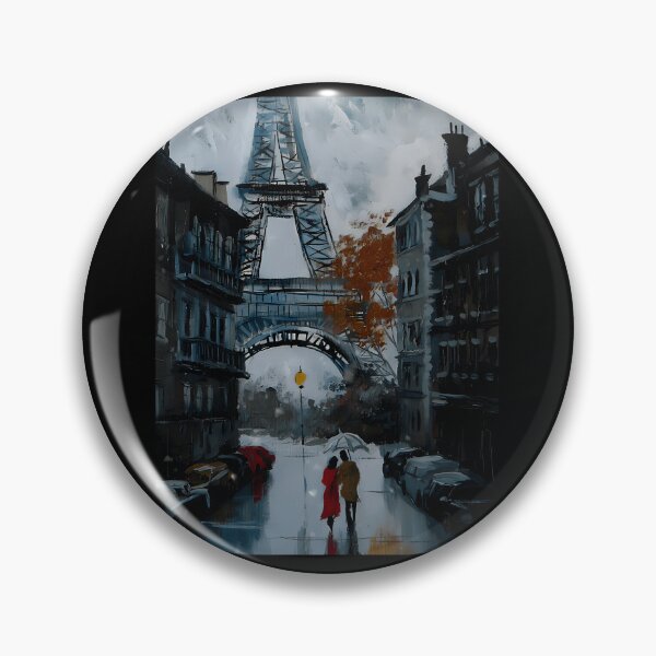 Item preview, Rainy Evening Stroll under the Eiffel Tower  designed and sold by shehryart.