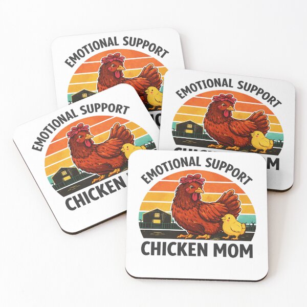 Item preview, Emotional Support Chicken – Funny Chicken Mom Retro Farm Shirt designed and sold by HubCreates.