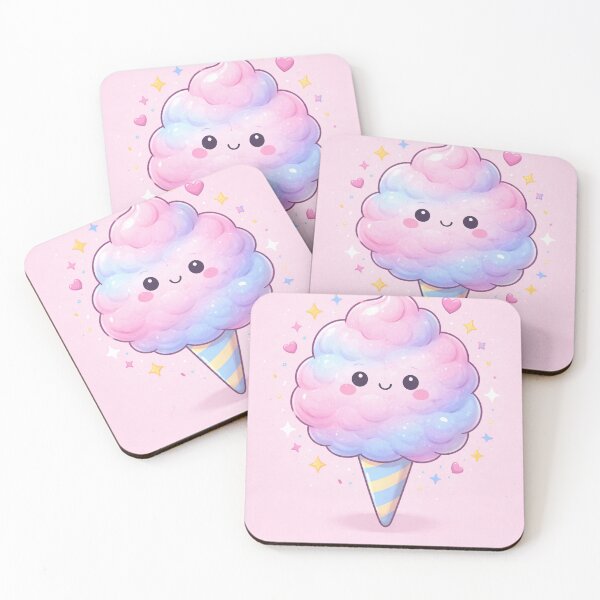 Item preview, Kawaii Cotton Candy – Cute Pastel Candy Illustration designed and sold by DrizzyV.