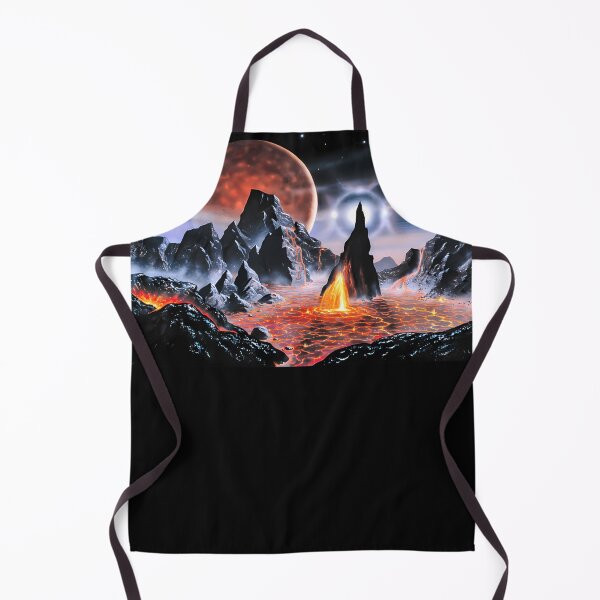 Item preview, Alien Volcanic Landscape- Vintage Sci-Fi  Art  designed and sold by jakkkc.