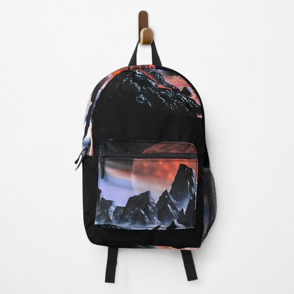 Item preview, Alien Volcanic Landscape- Vintage Sci-Fi Art designed and sold by jakkkc.