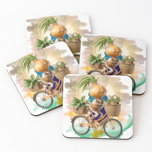 Item preview, This Onion Is Living Better Than You – Funny Cottagecore Bicycle Art designed and sold by ChenEngEng.