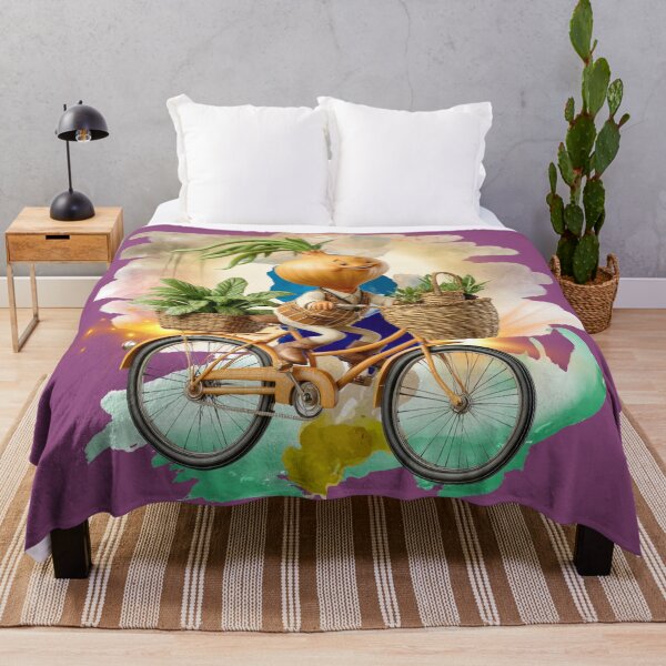 Item preview, This Onion Is Living Better Than You – Funny Cottagecore Bicycle Art designed and sold by ChenEngEng.