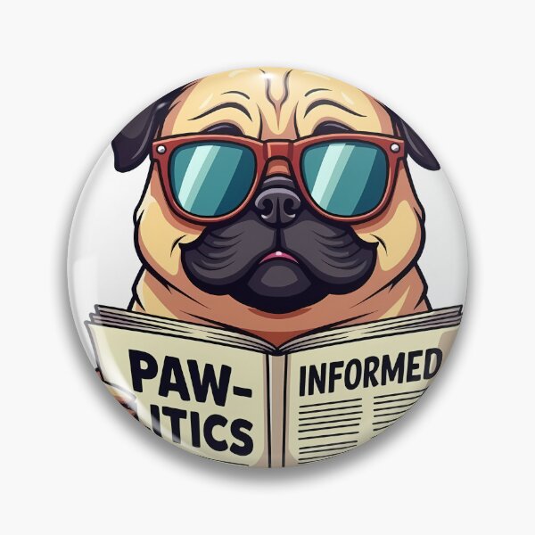 Item preview, Paw-litical Pug designed and sold by BysonDesigns.