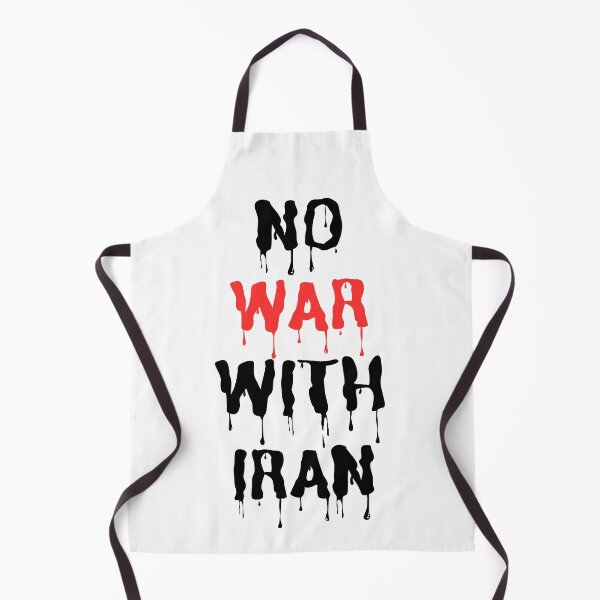 Item preview, No War With Iran (black-red text) designed and sold by stickerartisan.
