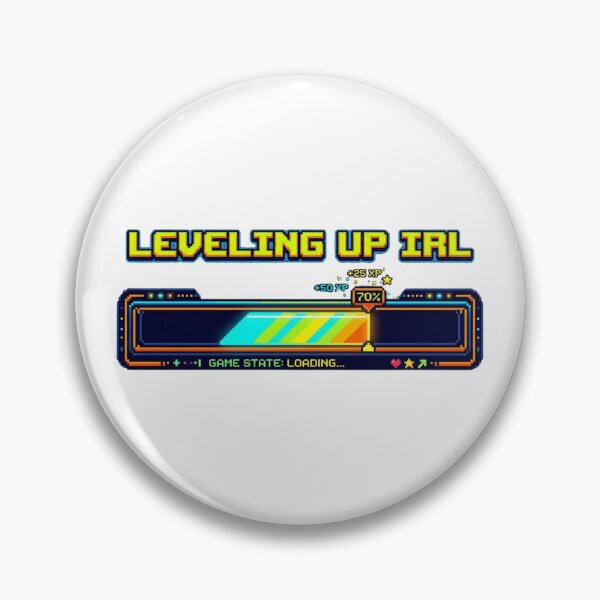 Item preview, Leveling Up IRL Retro 8-Bit Sticker & T-Shirt | Pixel Gamer Gift designed and sold by pixelandpalette.