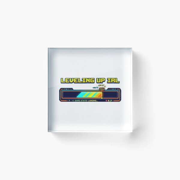 Item preview, Leveling Up IRL Retro 8-Bit Sticker & T-Shirt | Pixel Gamer Gift designed and sold by pixelandpalette.