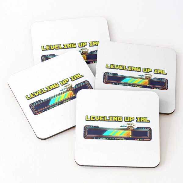 Item preview, Leveling Up IRL Retro 8-Bit Sticker & T-Shirt | Pixel Gamer Gift designed and sold by pixelandpalette.