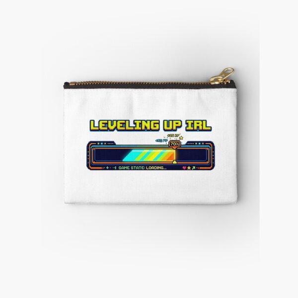 Item preview, Leveling Up IRL Retro 8-Bit Sticker & T-Shirt | Pixel Gamer Gift designed and sold by pixelandpalette.