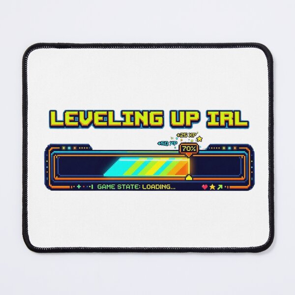 Item preview, Leveling Up IRL Retro 8-Bit Sticker & T-Shirt | Pixel Gamer Gift designed and sold by pixelandpalette.