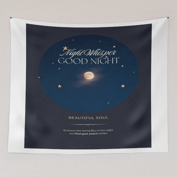 Item preview, Night Whisper Moon Tapestry Design designed and sold by DesignerThreads.