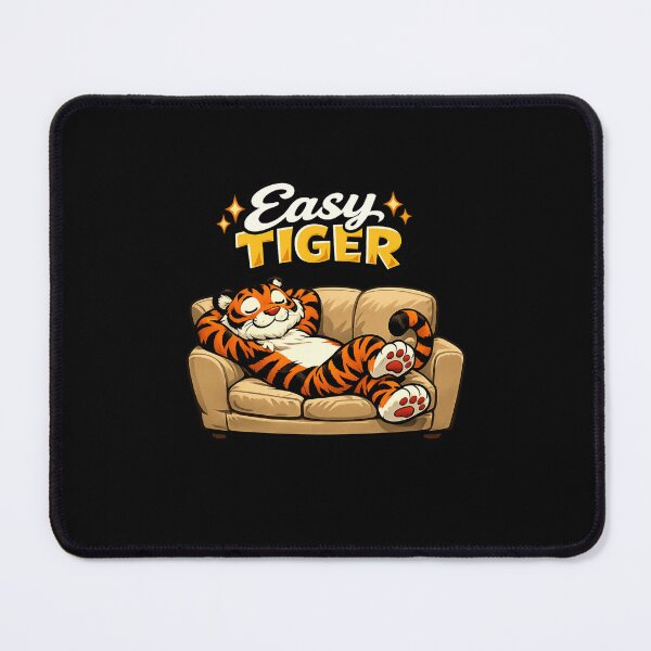 Item preview, Easy Tiger - Funny Lazy Tiger Lounging on Sofa | Humorous Animal Design designed and sold by Cree8if.