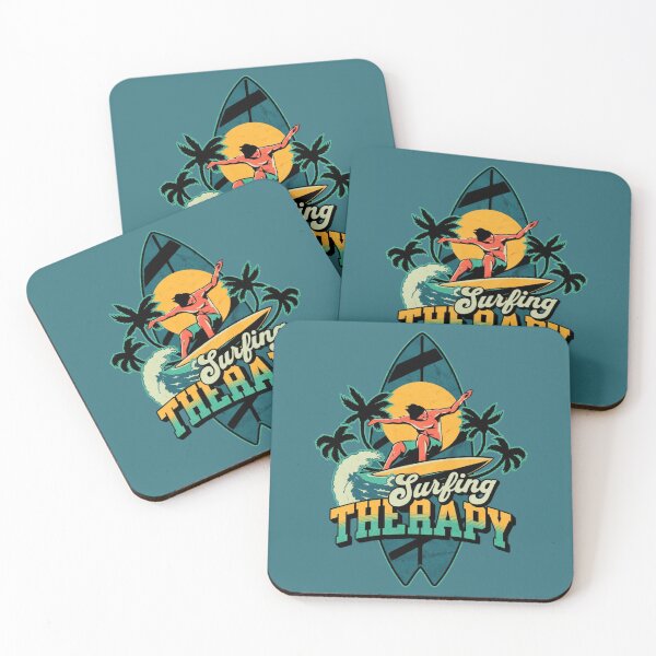 Item preview, Surf Therapy Vintage Surfing Beach Surfer designed and sold by Oniyasha.