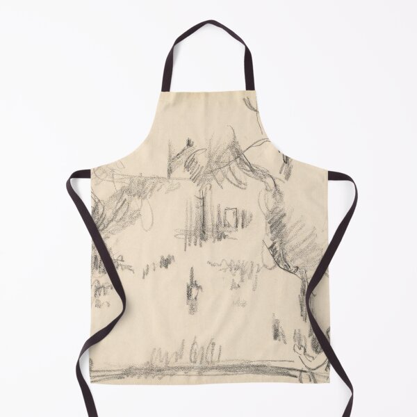 Item preview, House in a Park by Paul Cézanne: Minimalist Post Impressionist Drawing Poster designed and sold by artofuniverse.