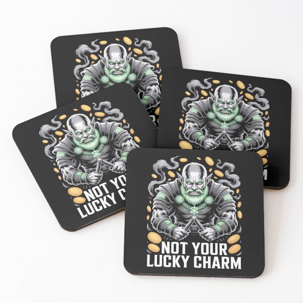 Item preview, Not Your Lucky Charm – Dark Armored Celtic Leprechaun Nunchaku Gold Coins St. Patrick's Day designed and sold by DarylWelsh2024.