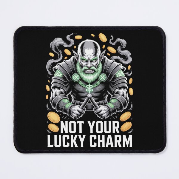 Item preview, Not Your Lucky Charm – Dark Armored Celtic Leprechaun Nunchaku Gold Coins St. Patrick's Day designed and sold by DarylWelsh2024.