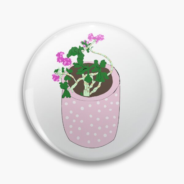 Item preview, Blooming Succulent in Pink Polka Dot Pot, Cute Spring Plant Drawing designed and sold by Najomiartstudio.