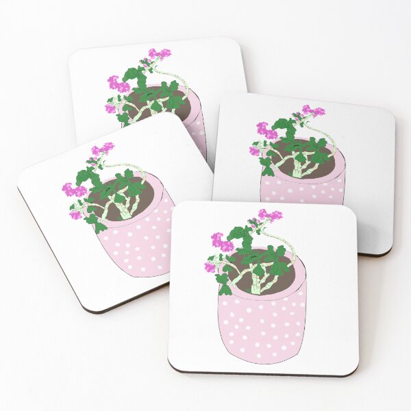 Item preview, Blooming Succulent in Pink Polka Dot Pot, Cute Spring Plant Drawing designed and sold by Najomiartstudio.
