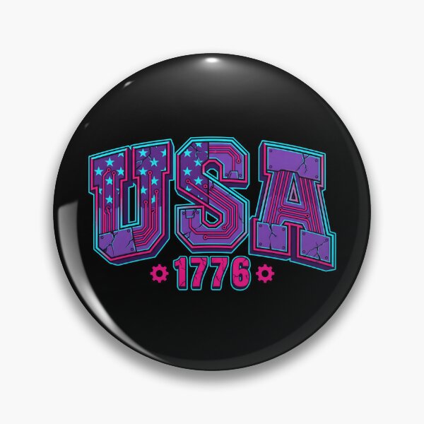 Item preview, Synthwave USA 1776 Neon Cyberpunk Patriot designed and sold by MarCinu Art.