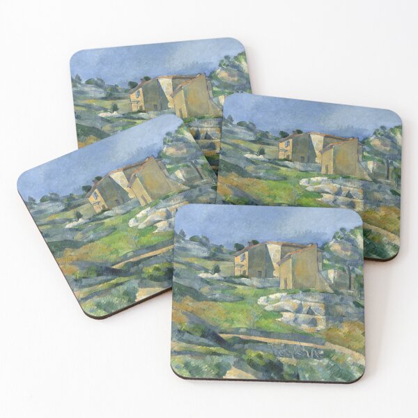 Item preview, Houses in Provence the Riaux Valley Near Lestaque by Paul Cézanne: Modernist Landscape Poster designed and sold by artofuniverse.
