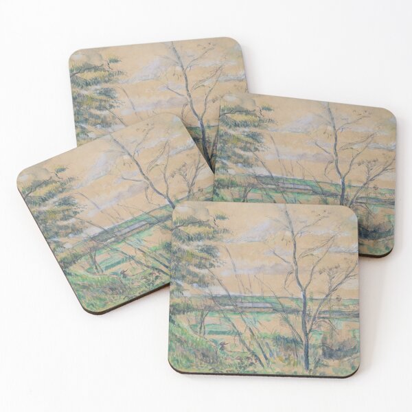 Item preview, In the Oise Valley by Paul Cézanne: Post Impressionist landscape poster designed and sold by artofuniverse.