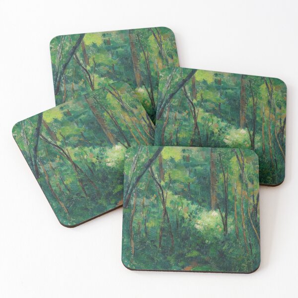 Item preview, Interior of a Forest by Paul Cézanne: Post Impressionist Forest Study designed and sold by artofuniverse.