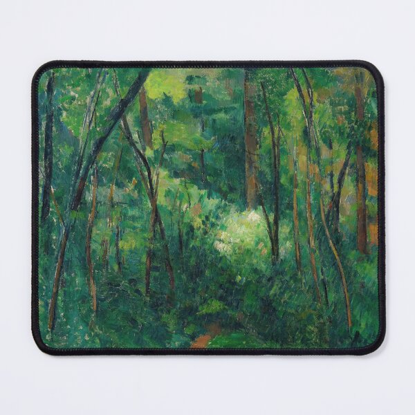 Item preview, Interior of a Forest by Paul Cézanne: Post Impressionist Forest Study designed and sold by artofuniverse.