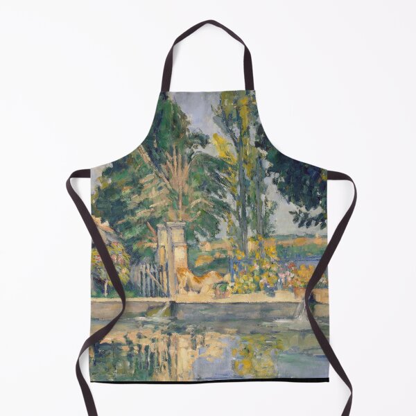 Item preview, Jas De Bouffanthe Pond by Paul Cézanne: Tranquil French Garden Poster designed and sold by artofuniverse.