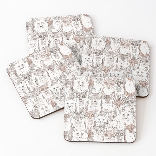 Item preview, just foxes browns soft white designed and sold by scrummy.