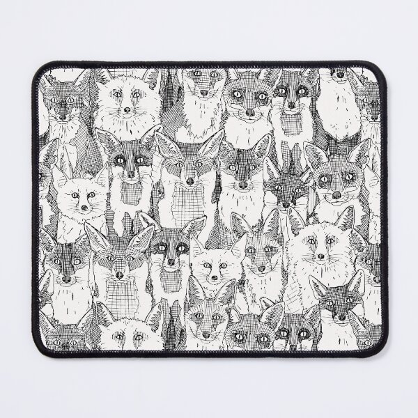 Item preview, just foxes black soft white designed and sold by scrummy.