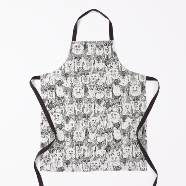 Item preview, just foxes black soft white designed and sold by scrummy.
