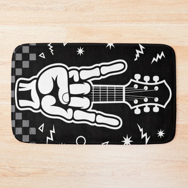 Item preview, Metalhead Skeleton Hand - Rock On Guitar Horns designed and sold by myforestfog.