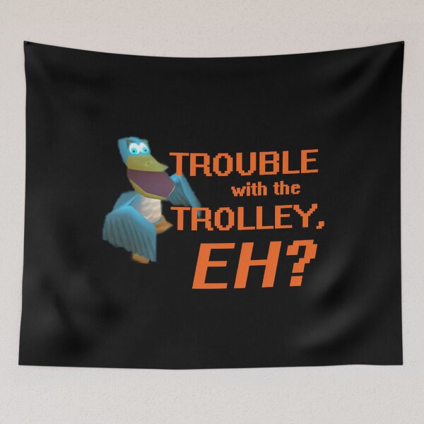 Item preview,  Trouble With The Trolley Eh designed and sold by Meow & More.