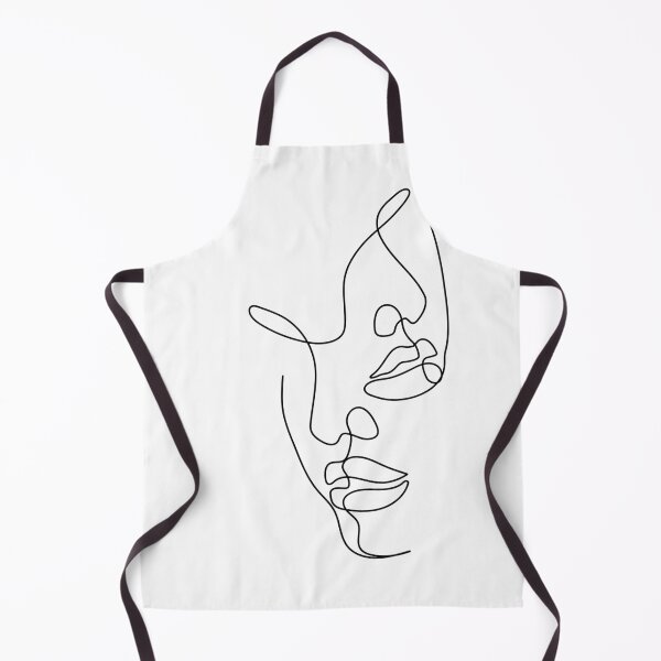 Item preview, Modern Abstract Face Line Art - Minimalist Couple Wall Art designed and sold by DraftDose.
