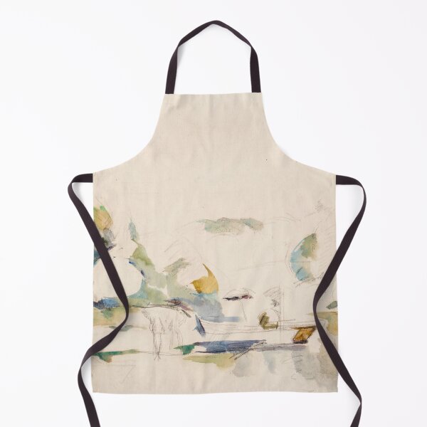 Item preview, La Barque Ou Le Lac Dannecy by Paul Cézanne: Minimalist Watercolor Study designed and sold by artofuniverse.