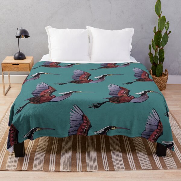Item preview, Agami heron teal designed and sold by scrummy.