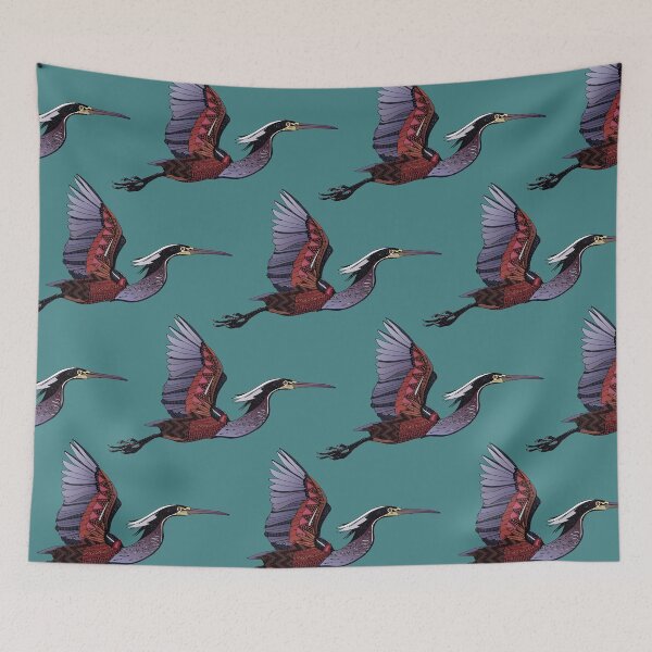 Item preview, Agami heron teal designed and sold by scrummy.