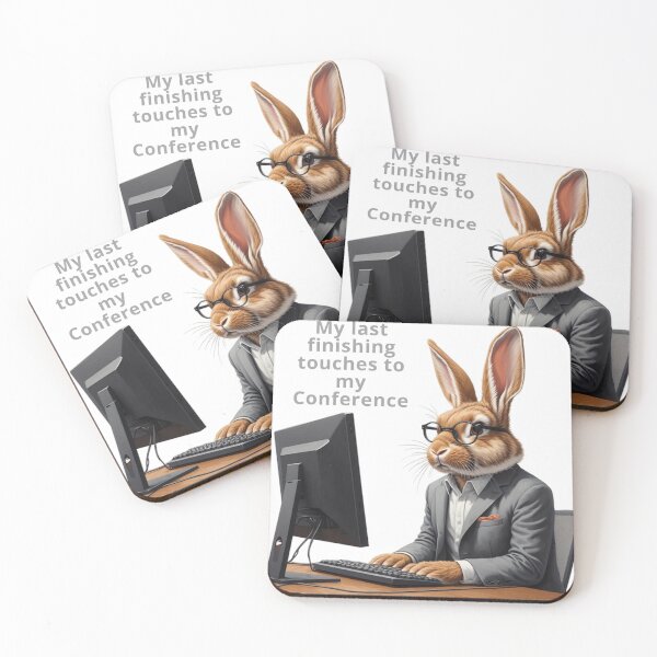 Item preview, Smart bunny, a funny gift, for the computer geek and rabbit lover designed and sold by PiperParrot.
