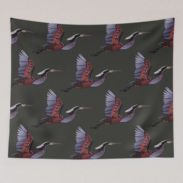 Item preview, Agami heron dark designed and sold by scrummy.