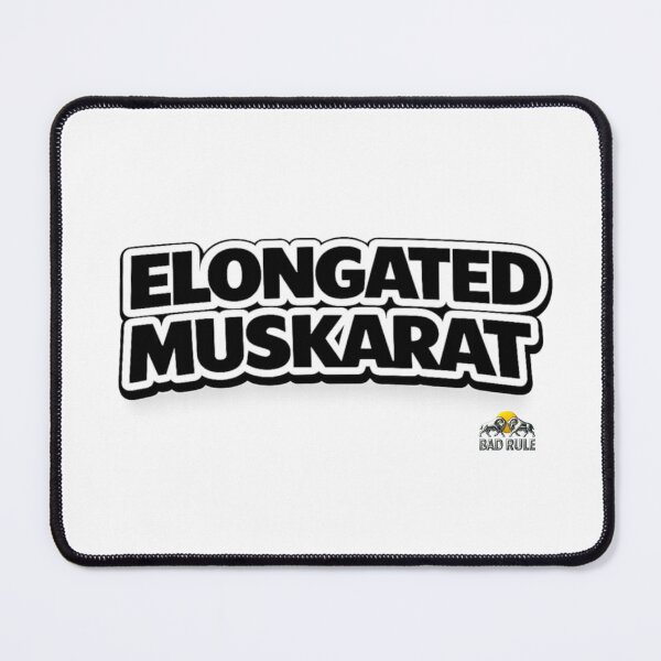 Item preview, Funny Elongated Muskarat Meme Typography designed and sold by NOMISKISAW.