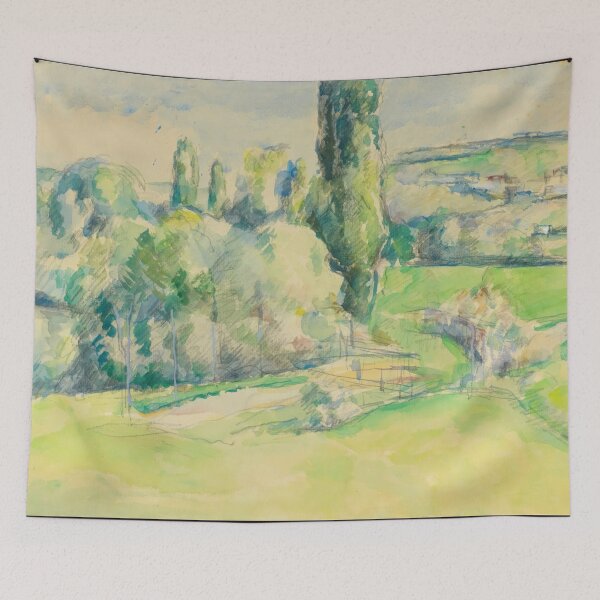 Item preview, La Cote Du Jallais a Pontoise by Paul Cézanne: Post Impressionist Landscape designed and sold by artofuniverse.