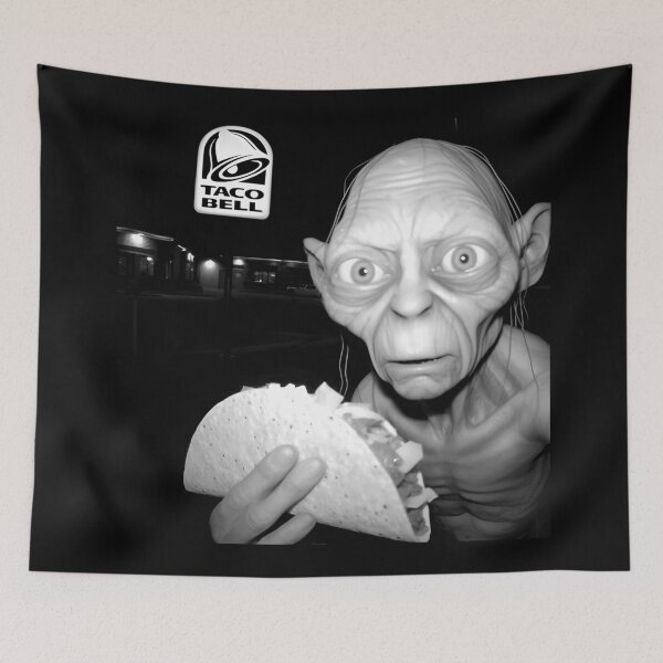 Item preview, Goblin & Taco Ring, Movie Meme , Precious Taco, Movie , Golum Foodie designed and sold by DorikoKazan.