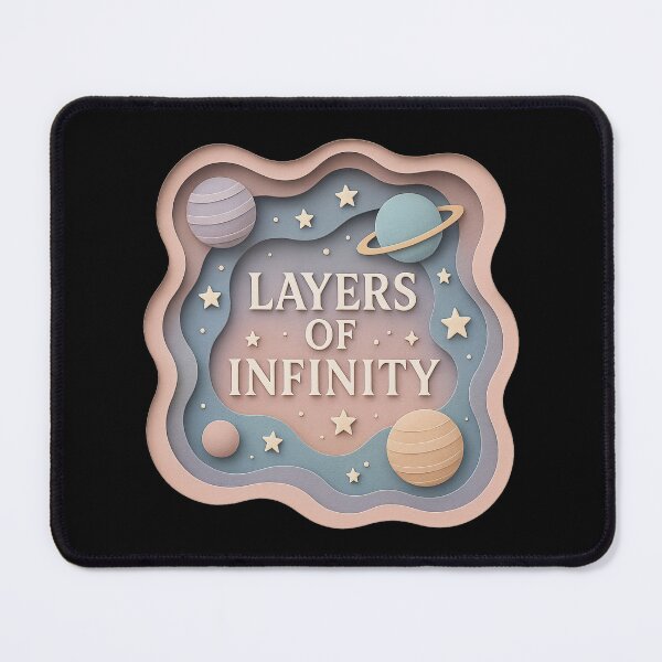 Item preview, Layers of Infinity - Pastel Paper Cut Cosmic Art designed and sold by MKreative Studio.
