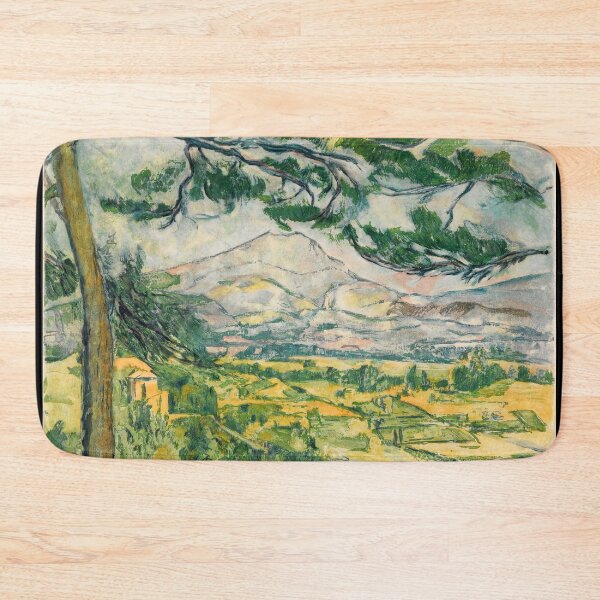Aperçu de l'œuvre La Montagne Sainte Victoire de Paul Cézanne : Paysage postimpressionniste Poster créée et vendue par artofuniverse.