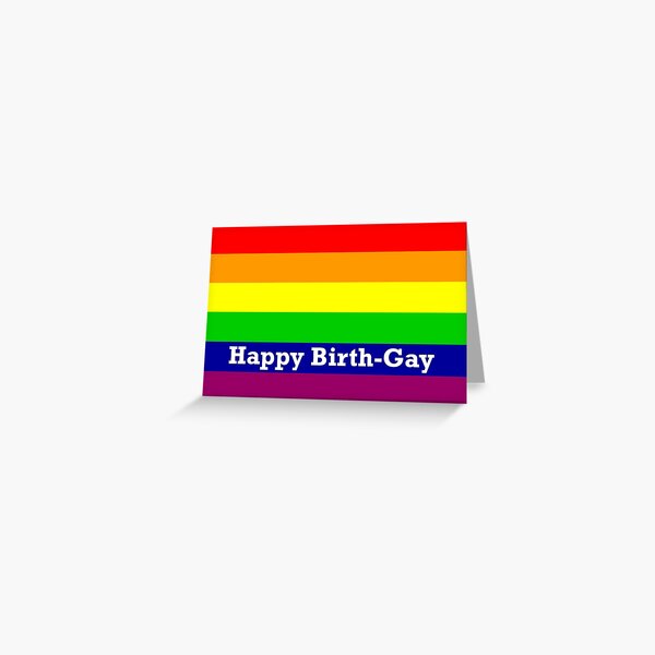 Cartes De Vœux Sur Le Theme Gay Birthday Redbubble